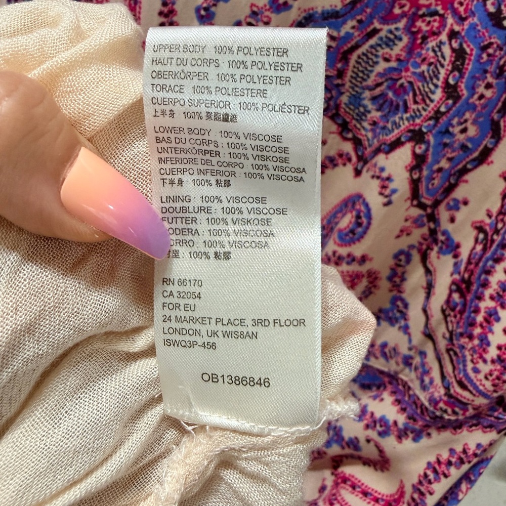 Free People Mirage Paisley Boho Maxi Dress Size 4 Small Western  Wedding Guest - Picture 11 of 12